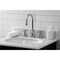 Kingston Brass KS2986ZX Millennium Widespread Bathroom Faucet W/ Brass Pop-Up, Nickel KS2986ZX - alternate 2